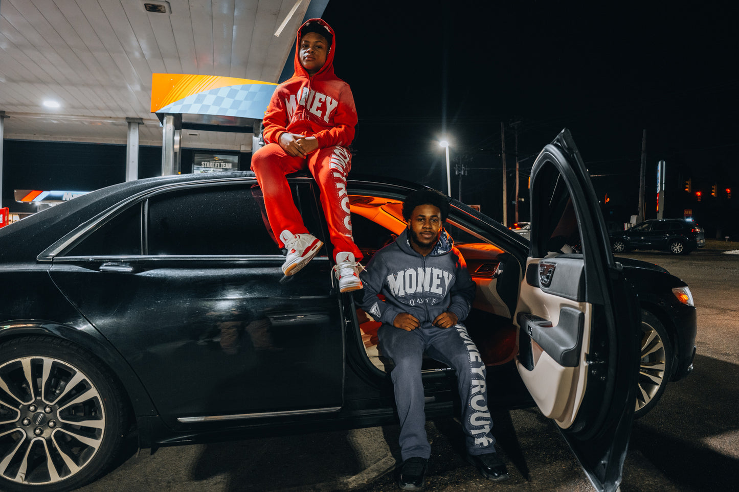“Faded Red” MoneyRoute SweatSuit
