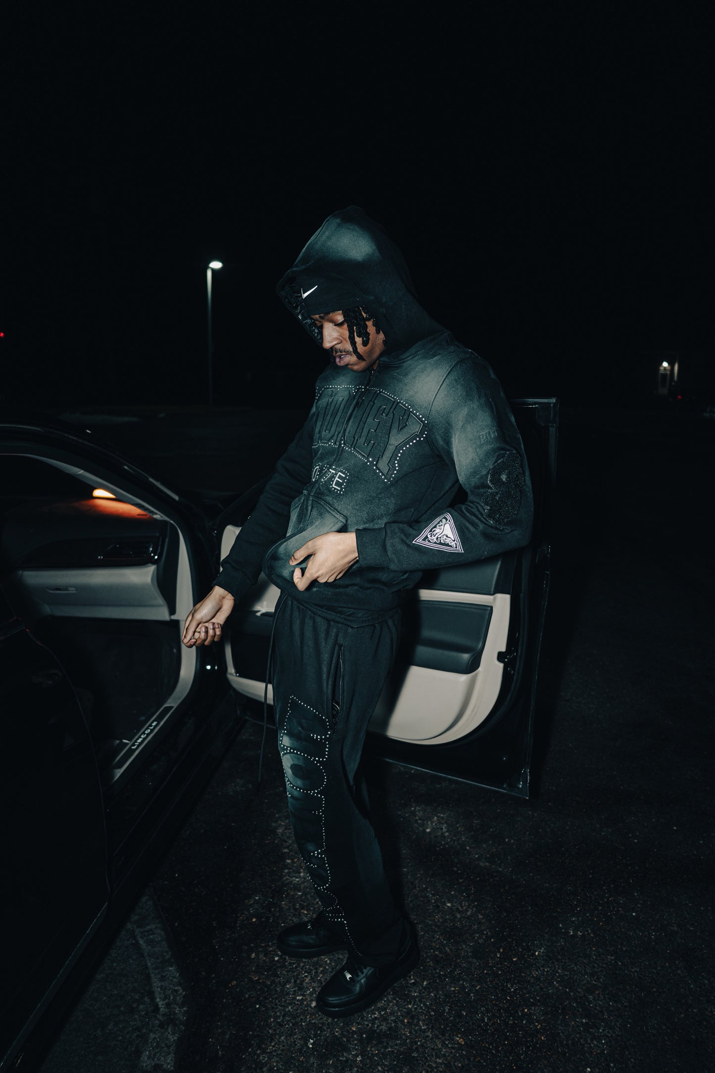 “ Black motion” Money Route SweatSuit