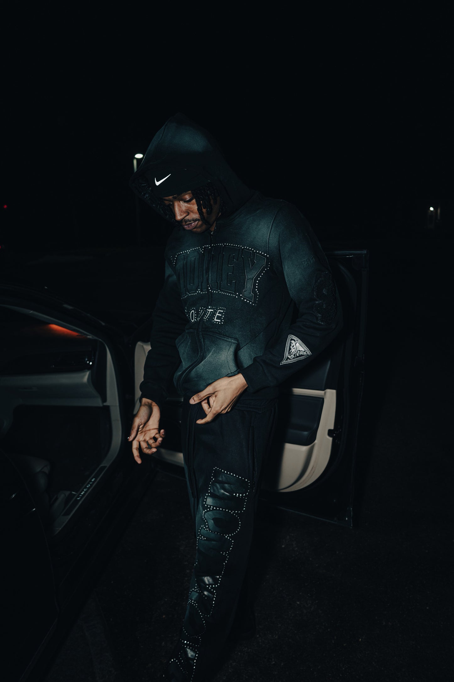 “ Black motion” Money Route SweatSuit