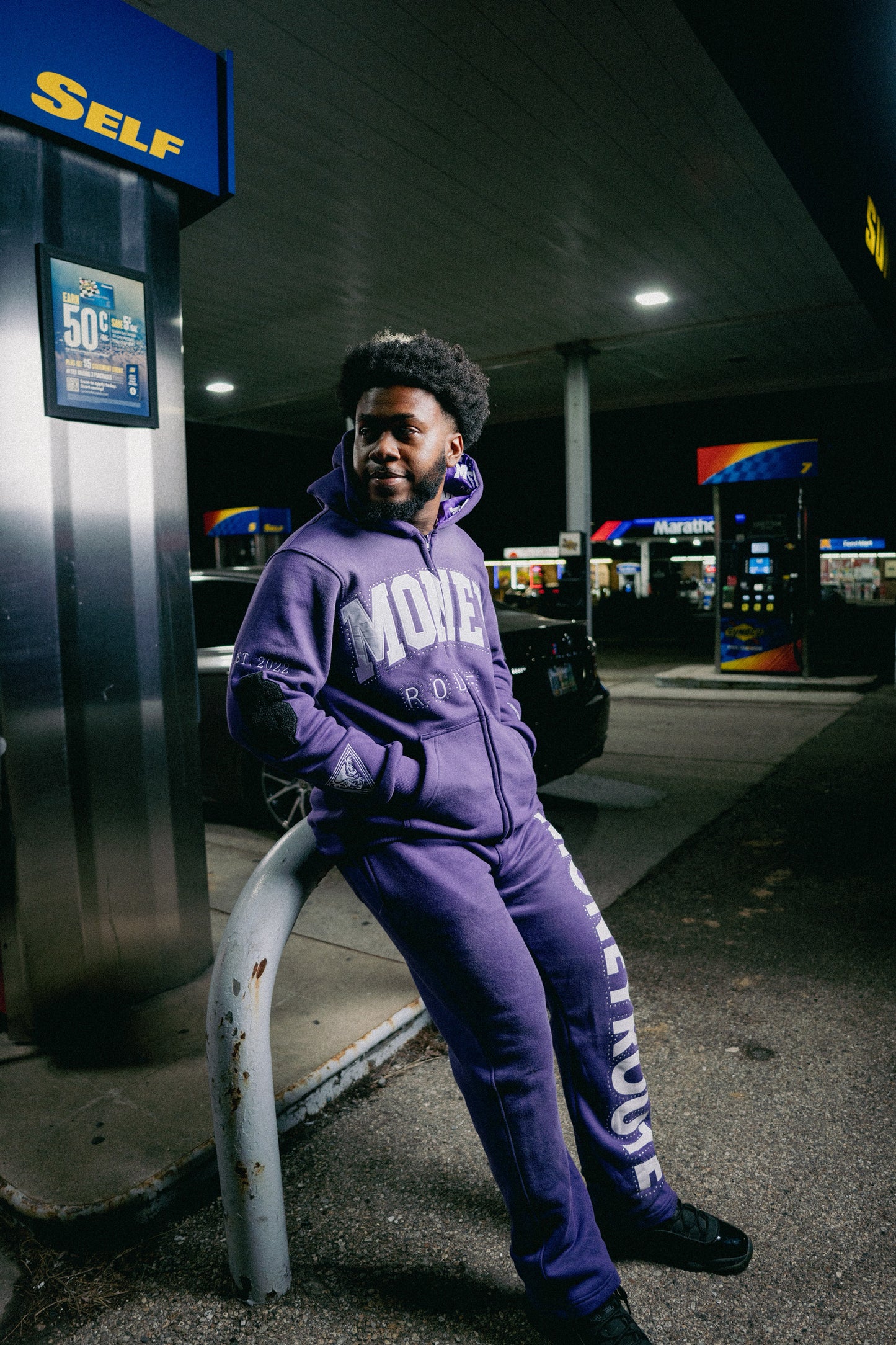 “Midnight Runner” Money Route Sweatsuit